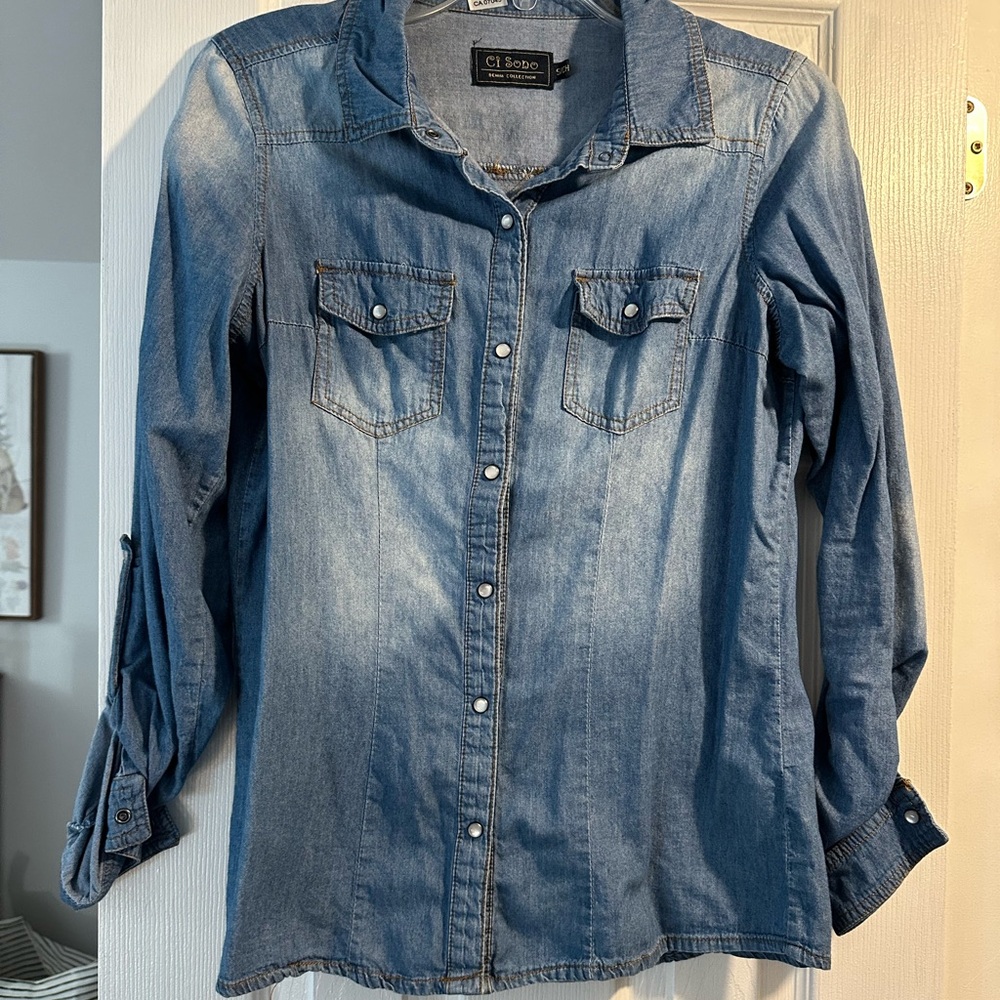 Ci Sono Light Blue Denim Shirt